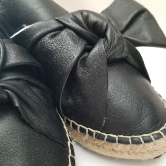 🖤🎀Sam Edelman Comfy Chic ‘Lynda’ Black Leather Bow Slipons Mules 7.5 🎀🖤 - Picture 6 of 16